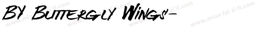 BY Buttergly Wings字体转换